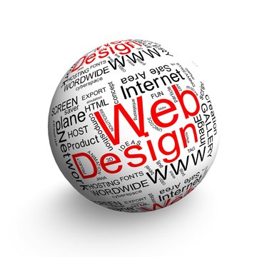 Ball of Webdesign Oriented Words