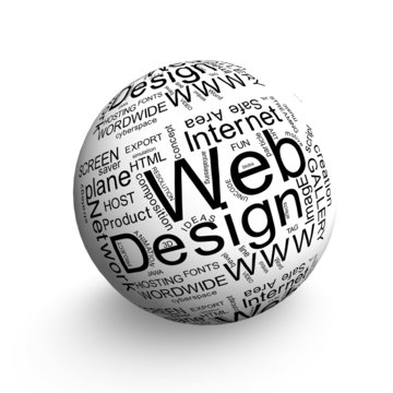 Ball of Webdesign Oriented Words