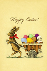 nostalgische Ostern-Grußkarte