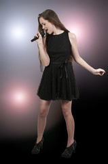 Teenage Woman Singer