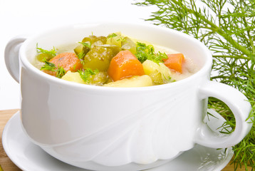 Polnische Gurkensuppe