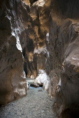Deep Saklikent canyon in Turkey