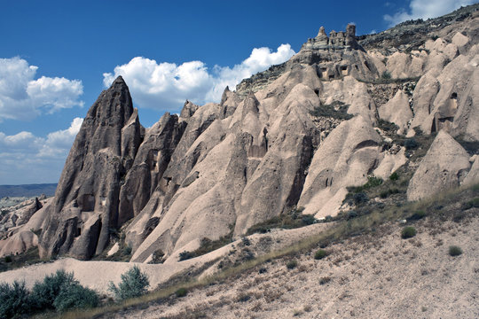 Unusual landscape in Cappadocia, Turkey