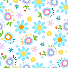Fototapeta premium flower seamless background
