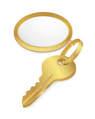 Golden Key with empty tag