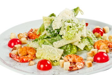 Caesar Salad with shrimps