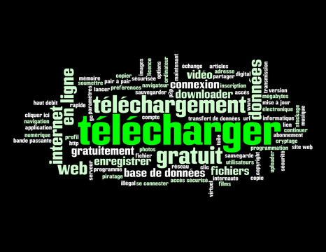 Nuage de Tags "TELECHARGER" (download internet téléchargement)