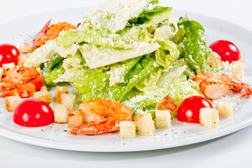 Caesar Salad with shrimps