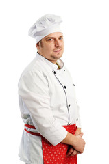 smiling chef in uniform