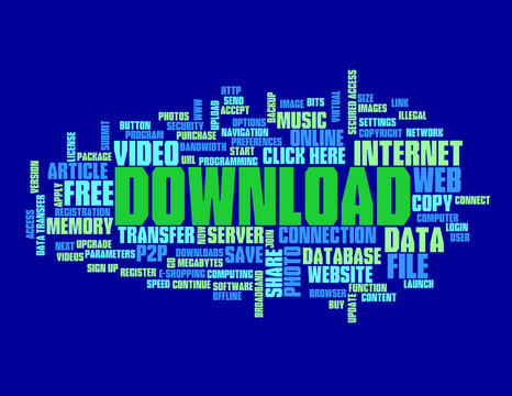 "DOWNLOAD" Tag Cloud (web internet data file upload button free)
