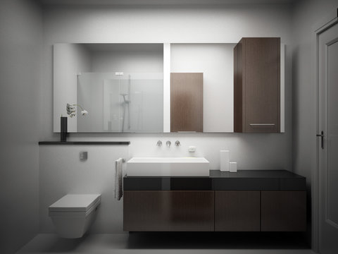 bathroom in modern style