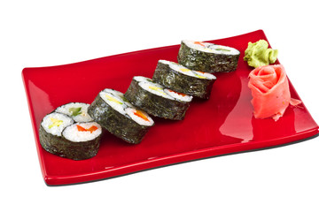 japan vegetarian roll with vegetables