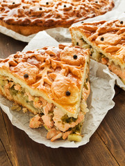Salmon pie
