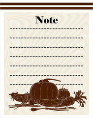 restaurant note design