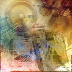 Abstract grunge illustration, art background