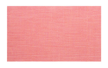 Red fabric sample isolated on white background