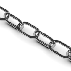 Obraz premium 3d render of metal chain