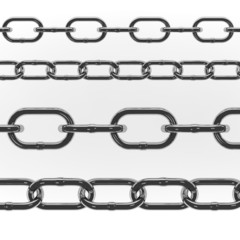 3d render of metal chain