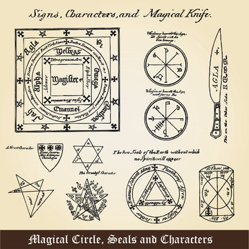 Magical Circle, Seals and Characters