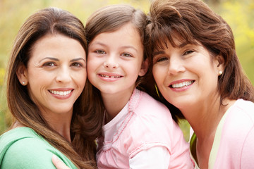 3 generations Hispanic women