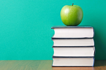 apple over books