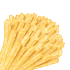 Bunch of french fries in the corner