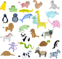 Obraz premium ANIMALES DIVERTIDOS