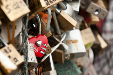 cadenas sur le pont au double notre dame de Paris