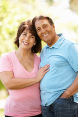 Fototapeta premium Senior Hispanic couple outdoors