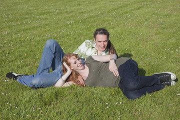 Young Couple on a meadow