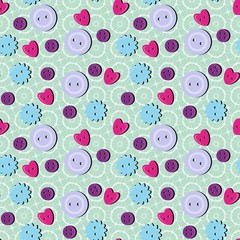 seamless background with button