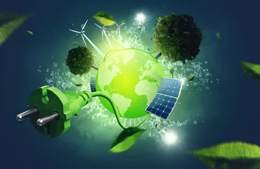Foto op Plexiglas Green Energy © lassedesignen