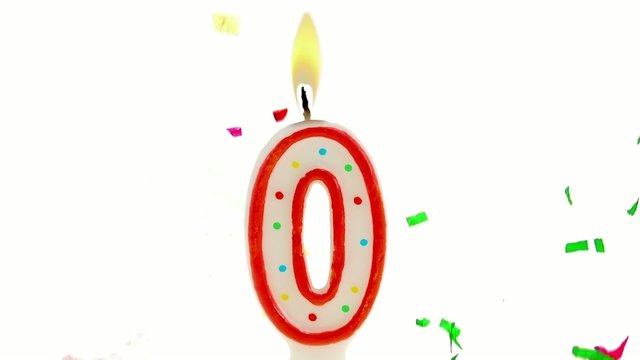 celebration number candle