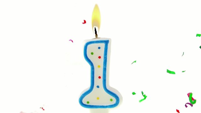 celebration number candle
