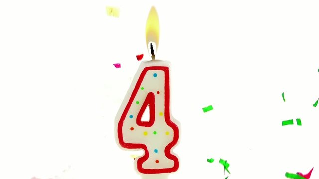 celebration number candle
