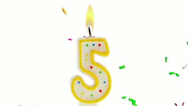 celebration number candle