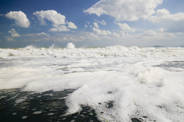 Obraz premium Biała pianka