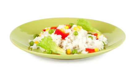 Boiled Rice with Vegetables