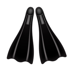 Flippers in black colour