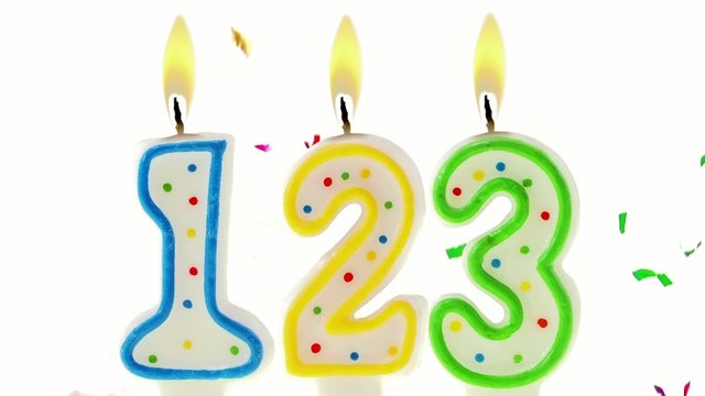 celebration number candles