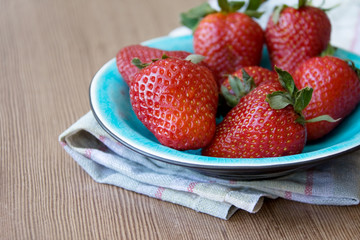 Strawberries on Plate
