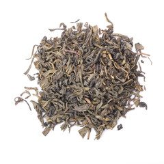 Green Tea Isolated On White