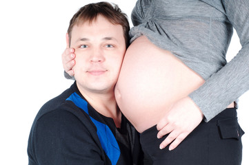 Pregnant woman and her husband