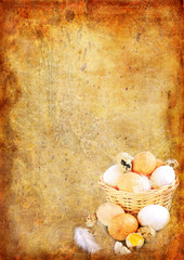 Easter vintage background