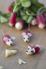 Souris en radis
