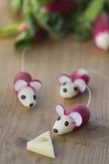 Souris en radis