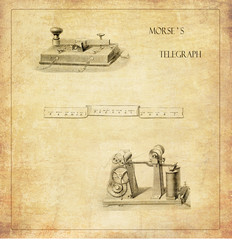 Morse's Telegraph - obrazy, fototapety, plakaty