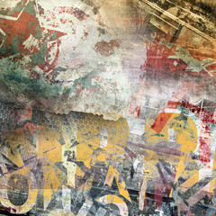 Grunge color background, graffiti