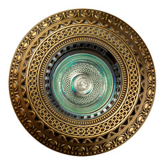 vintage wall lamp isolated on white