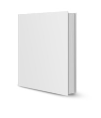 Blank book cover white - 39459517